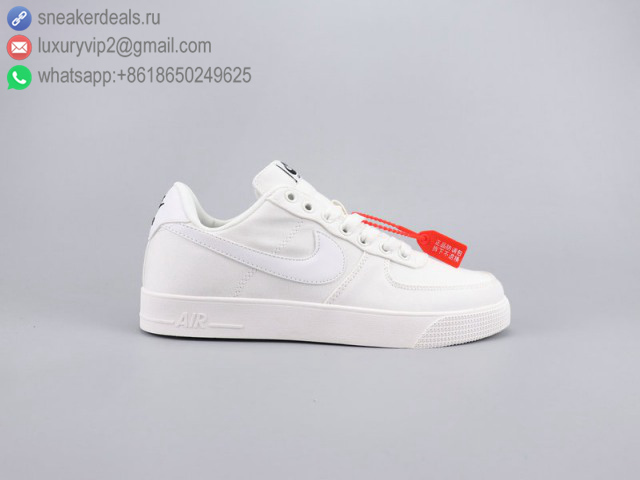 NIKE AIR FORCE 1 LOW AC WHITE WHITE UNISEX CANVAS SKATE SHOES